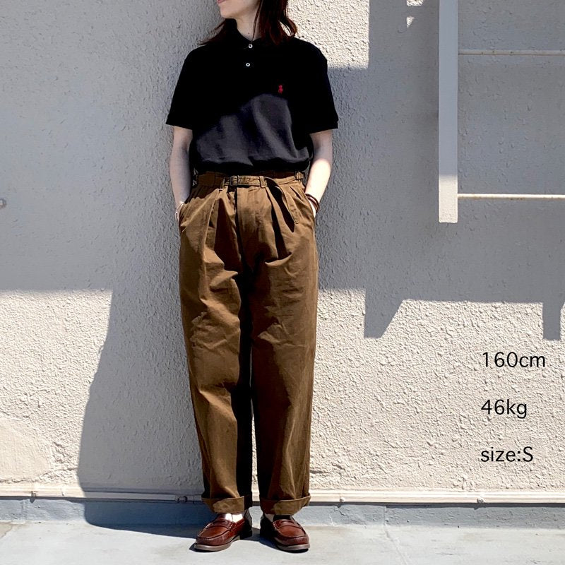 POLO RALPH LAUREN『カスタム スリム フィット メッシュ ポロシャツ』(BLACK)