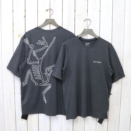 ARC'TERYX : Cormac Arc’Bird Logo SS (Black Heather)