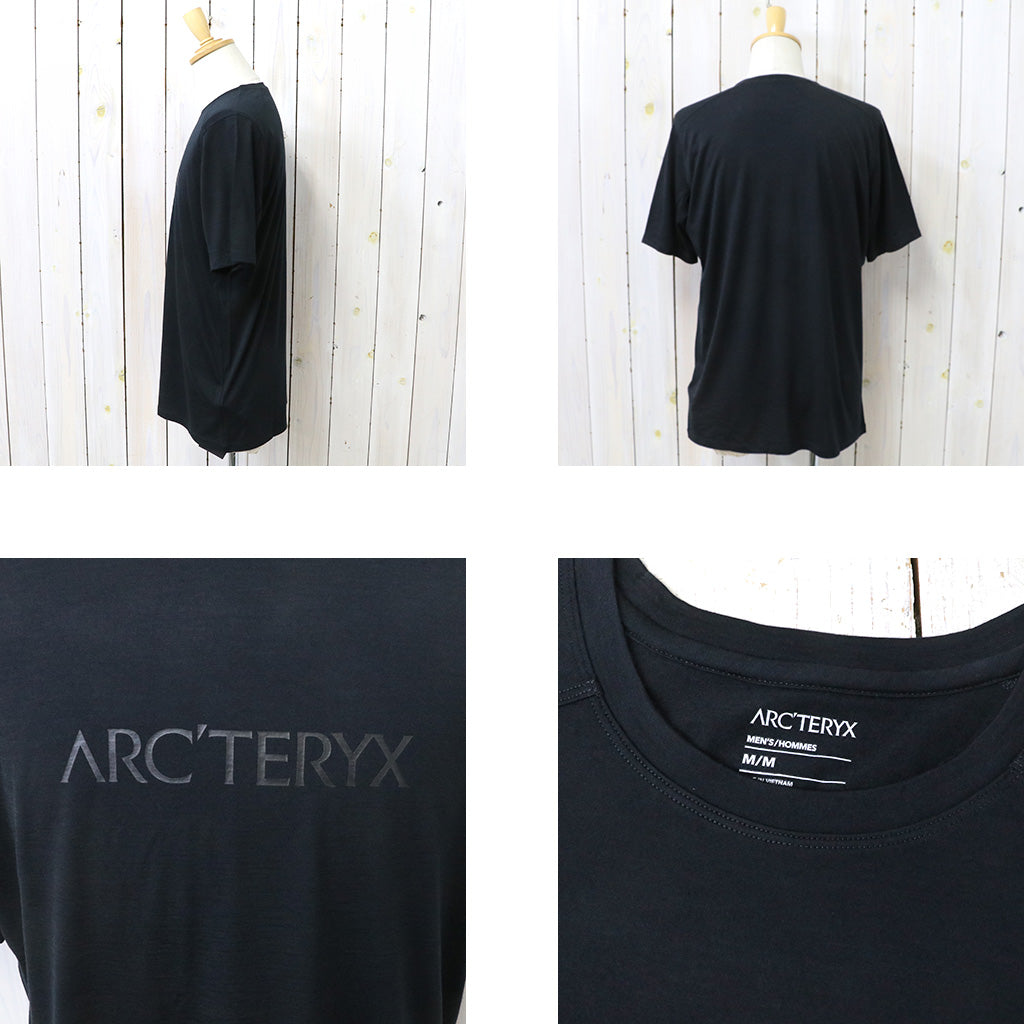 ARC'TERYX : Ionia Merino Wool Arc’Word Logo SS (Black)