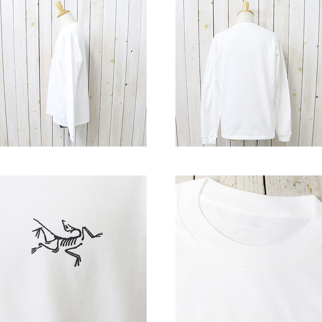 ARC'TERYX : Kragg Cotton LS (White Light/Black)
