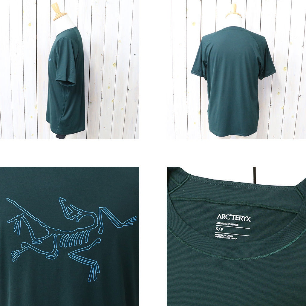 ARC'TERYX : Cormac Logo SS (Dark Jade / Aqua)
