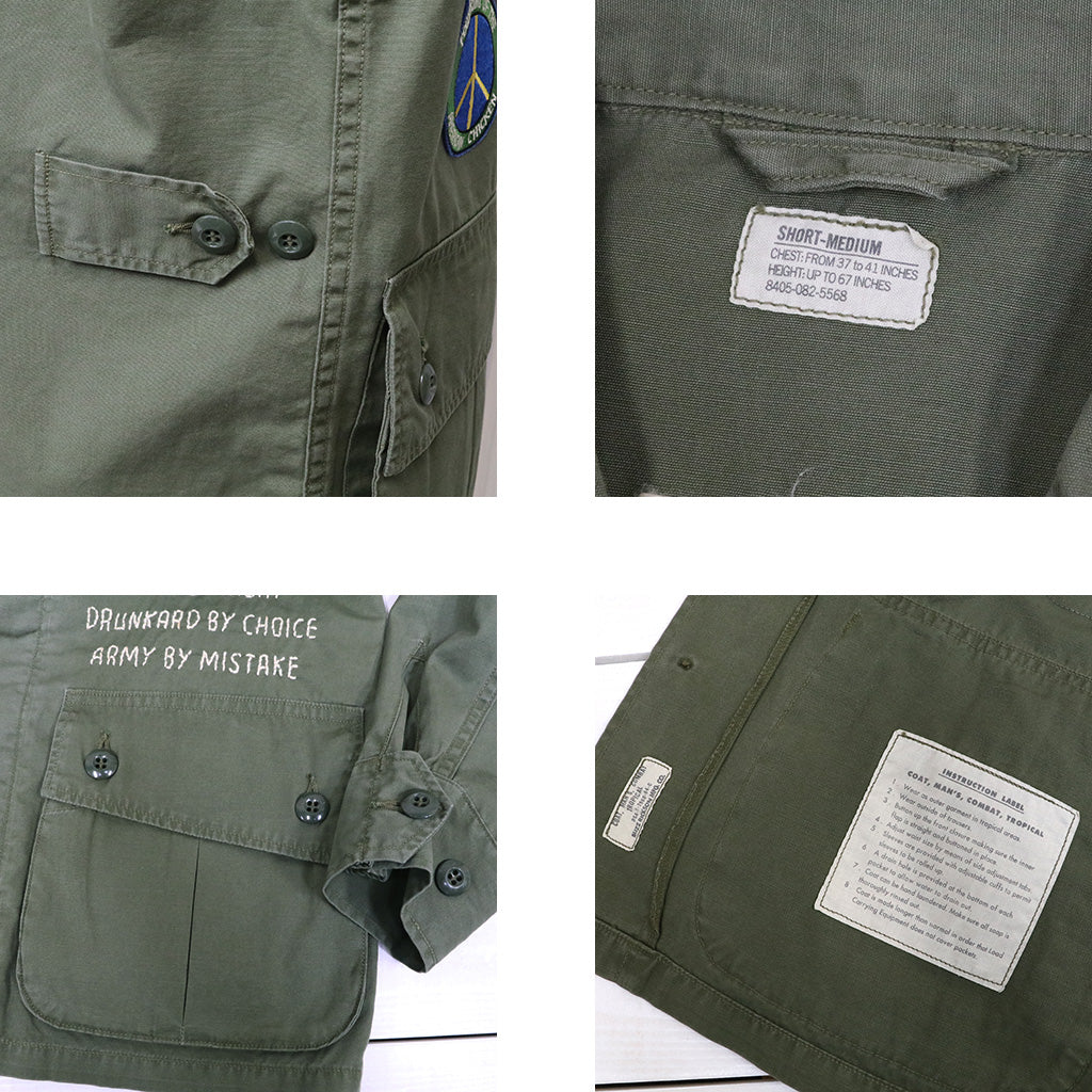BUZZ RICKSON’S : COAT,MANS COMBAT TROPICAL HAND EMBROIDERY