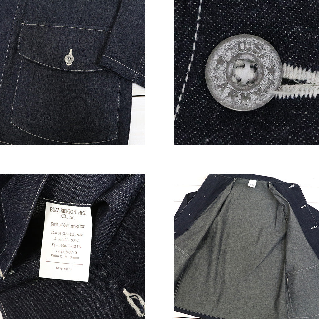 BUZZ RICKSON’S : U.S.ARMY DENIM WORKING JACKET
