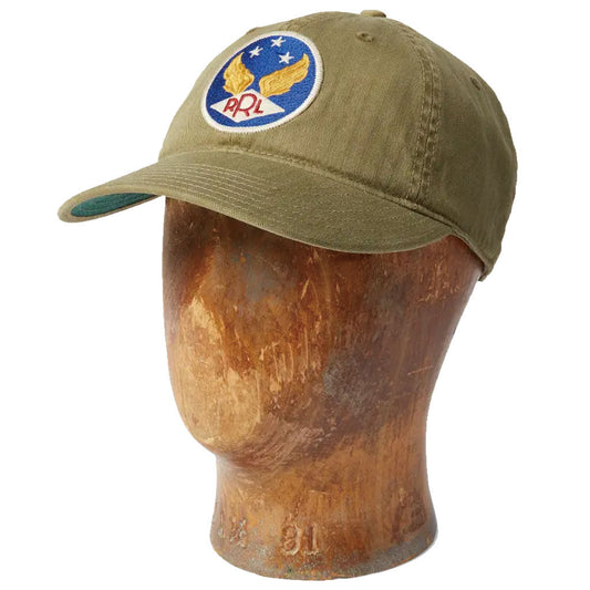 Double RL : GARMENT DYE TWILL BALL CAP (BREWSTER GREEN)