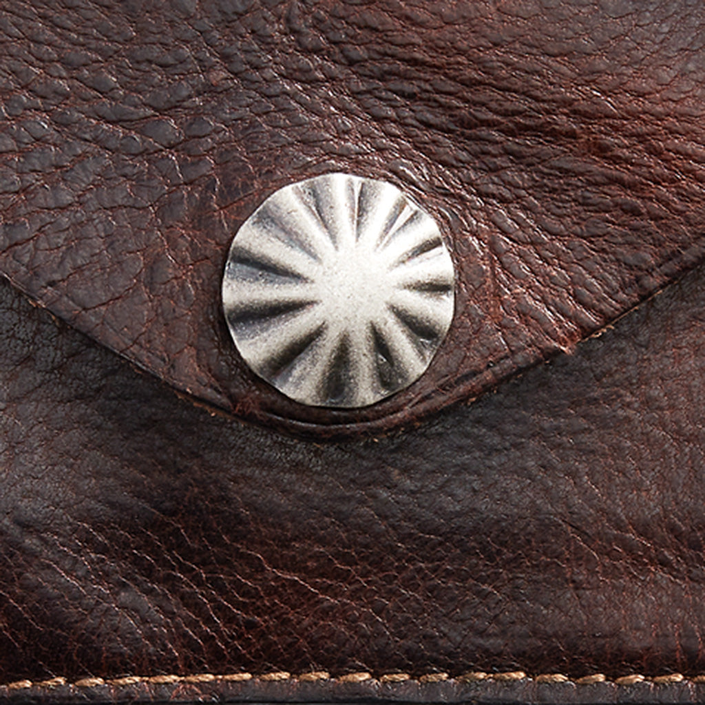 Double RL : LEATHER CARD CASE (DARK BROWN)