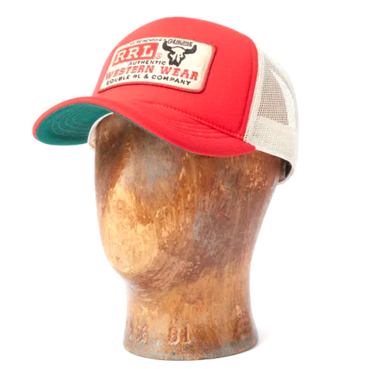 Double RL『LOGO-PATCH FOAM TRUCKER CAP』(RED)