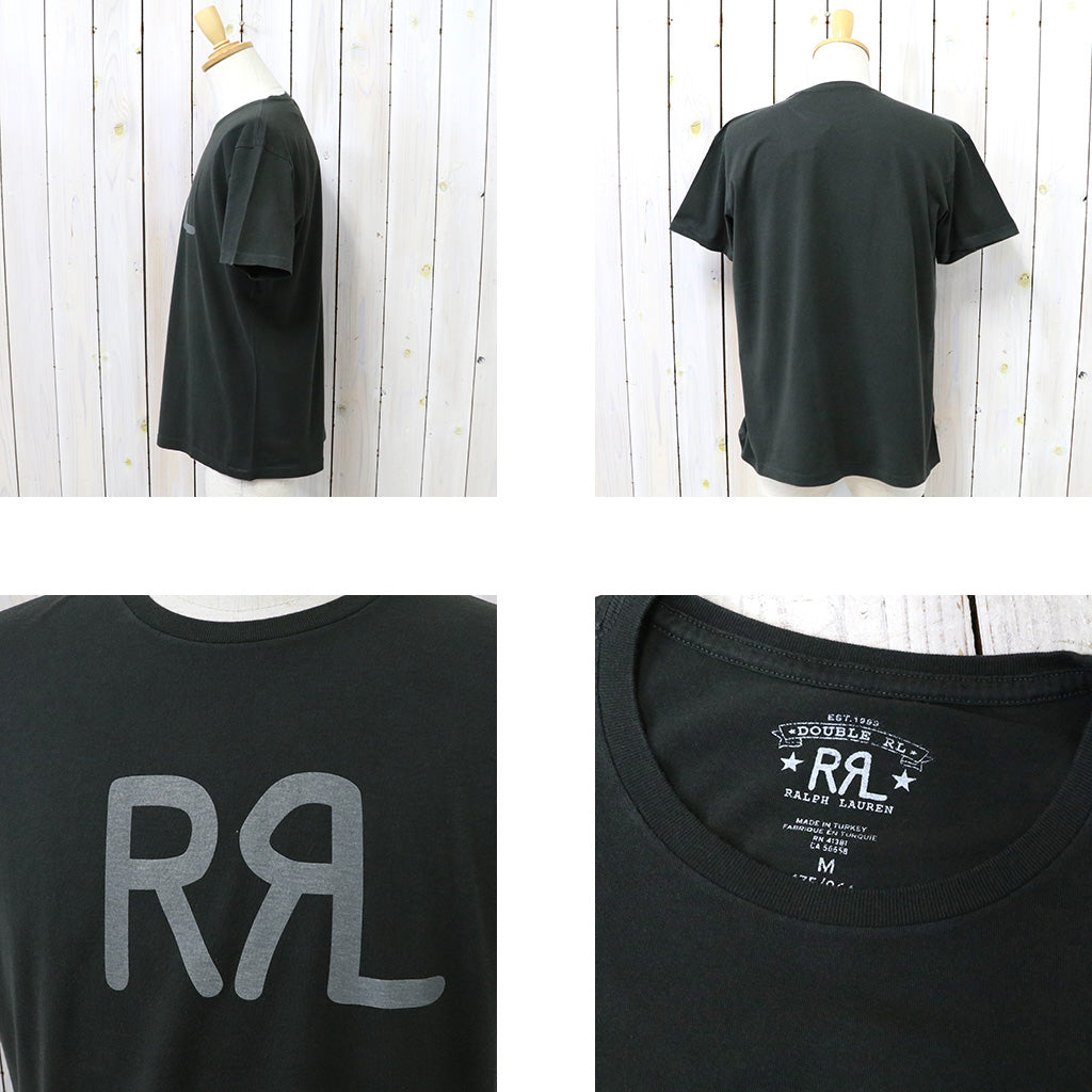 Double RL : LOGO JERSEY T-SHIRT (BLACK)