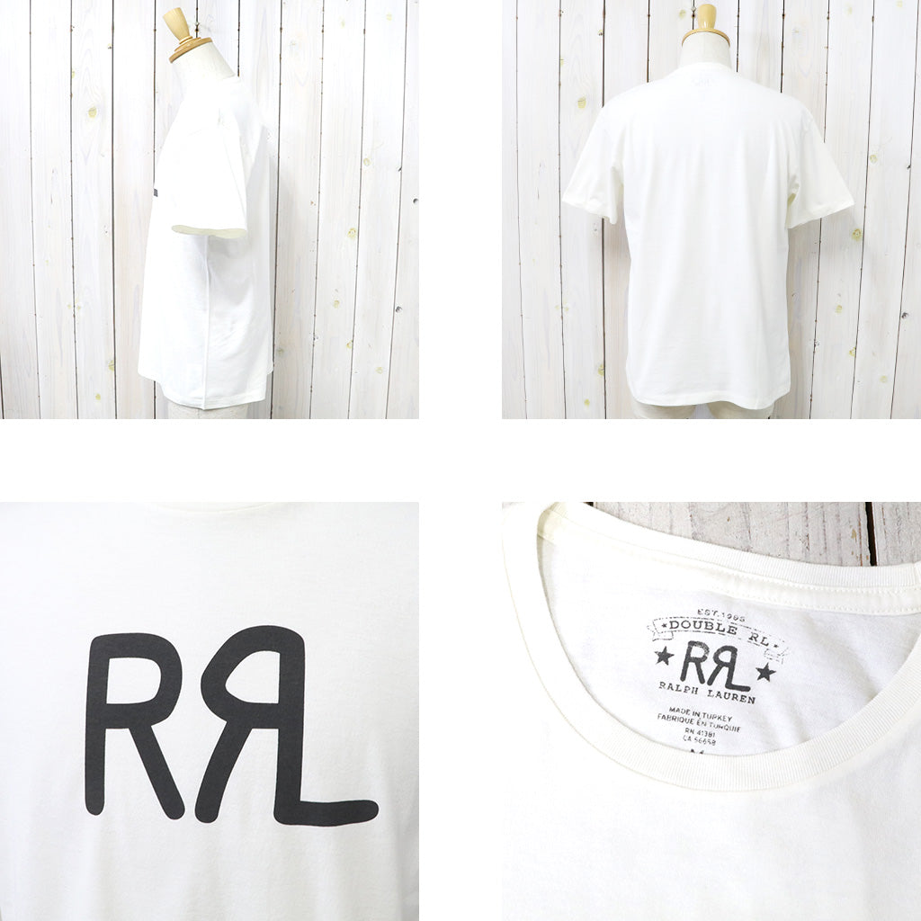 Double RL : LOGO JERSEY T-SHIRT (WHITE)