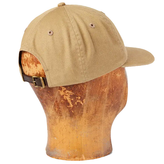 Double RL : RRL RANCH LOGO TWILL BALL CAP (KHAKI)
