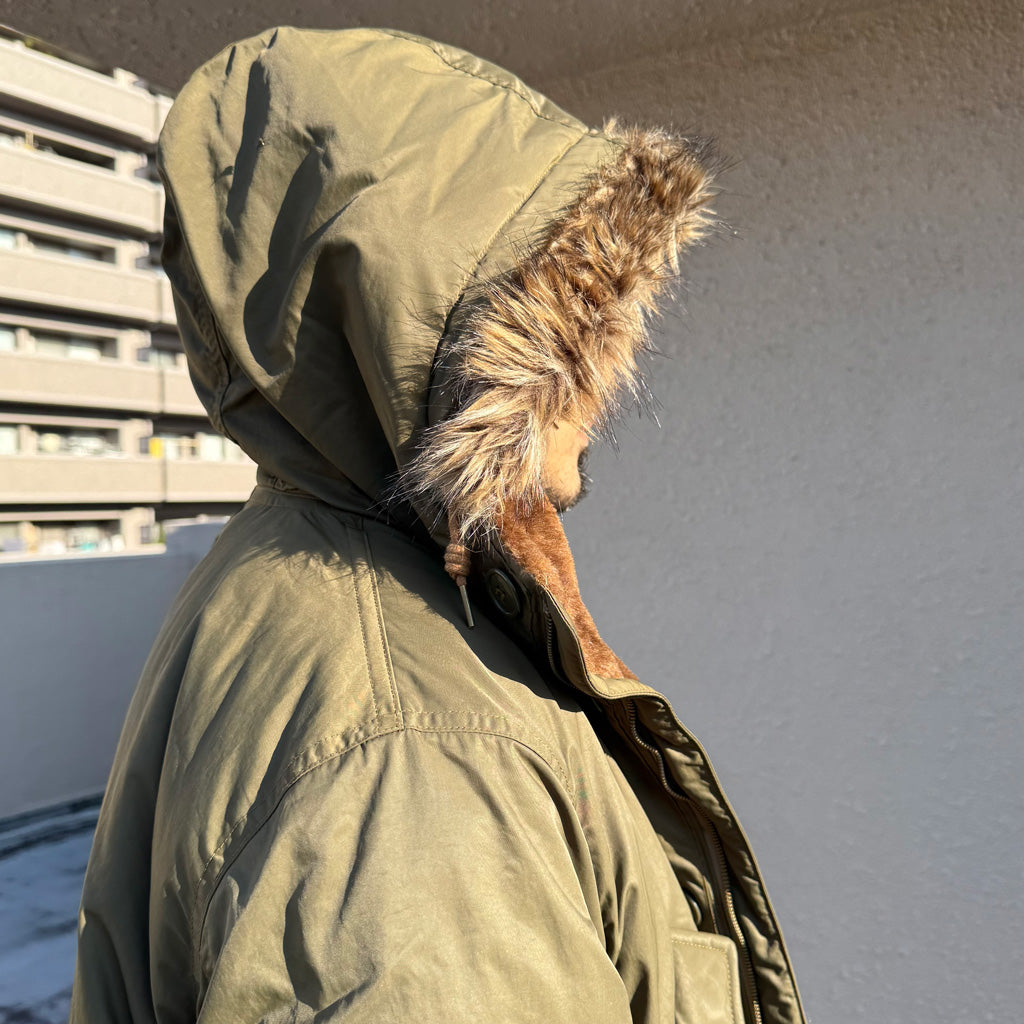 Double RL : FAKE FUR TRIM TRIM PARKA (VINTAGE OLIVE)