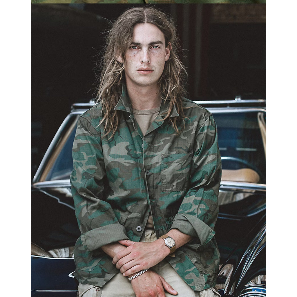 Double RL : CAMO RIPSTOP OVERSHIRT