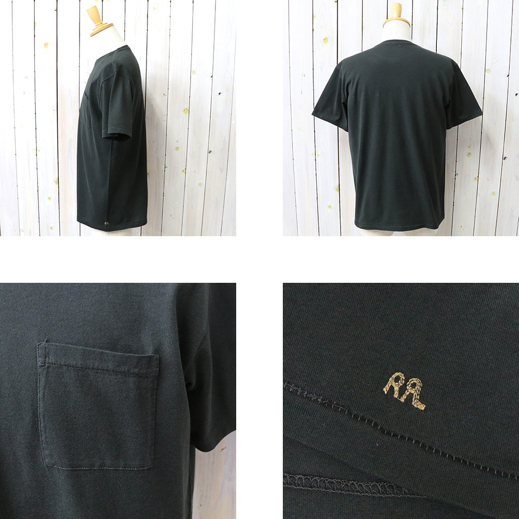 Double RL : JERSEY POCKET T-SHIRT (BLACK)