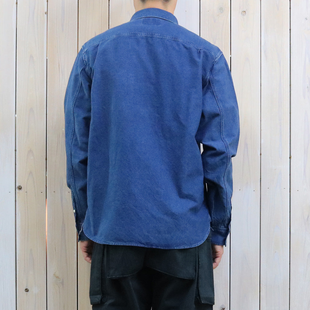 Double RL : INDIGO OXFORD WORK SHIRT