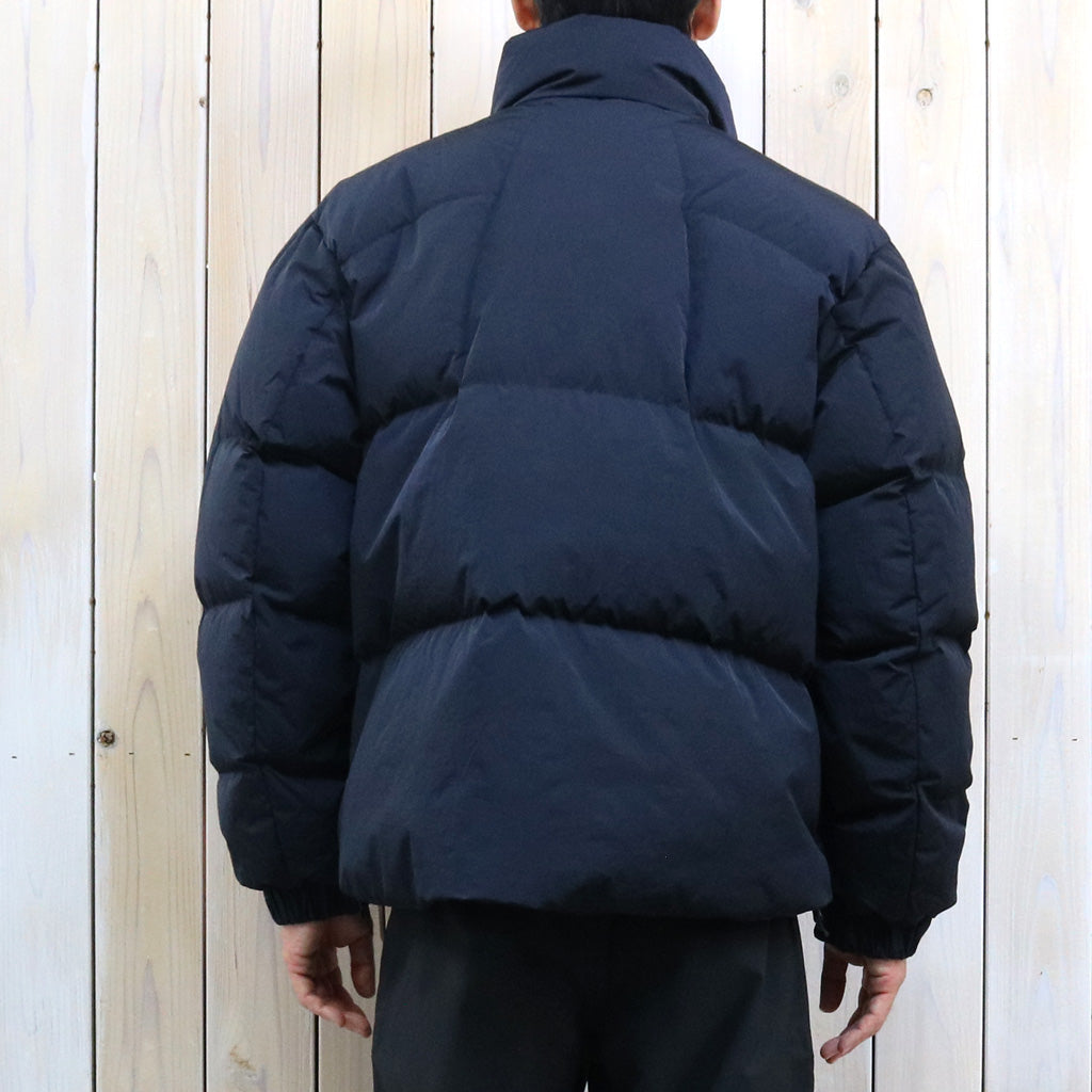Goldwin : Dope Dyed Ripple Nylon Down Jacket (DARK NAVY)