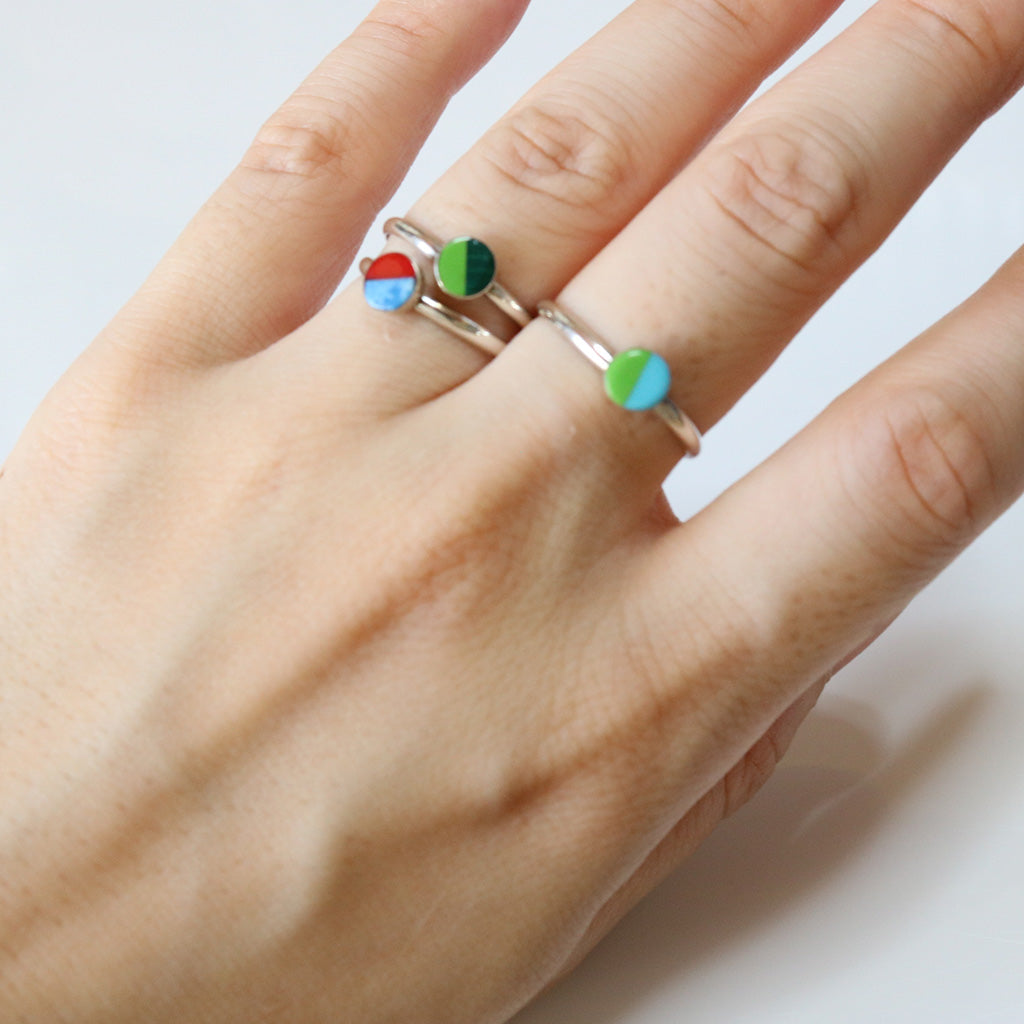 Indian Jewelry : Zuni Angie Rosetta Ring