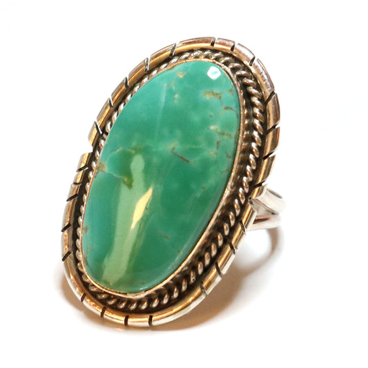 Indian Jewelry : Navajo P.Skkkets Turquoise Ring
