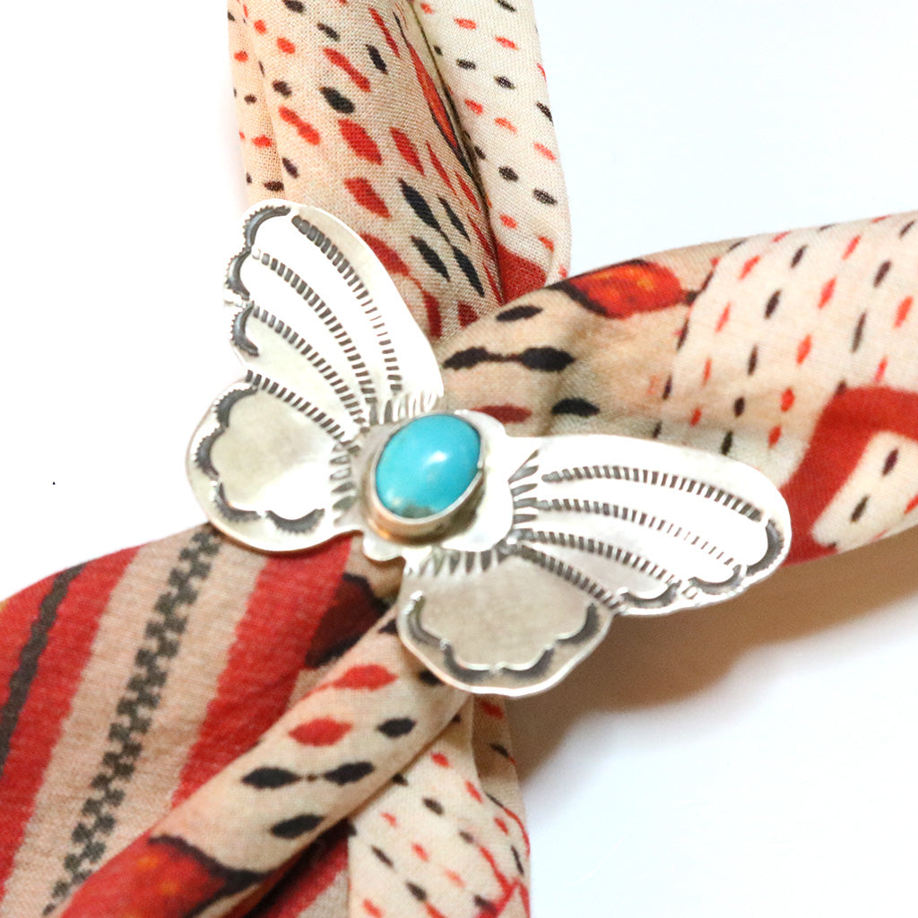 Indian Jewelry : Navajo Rick Eneiquez Butterfly Ring