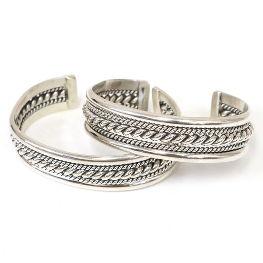 Indian Jewelry : Navajo Elaine Tahe Twist Bangle