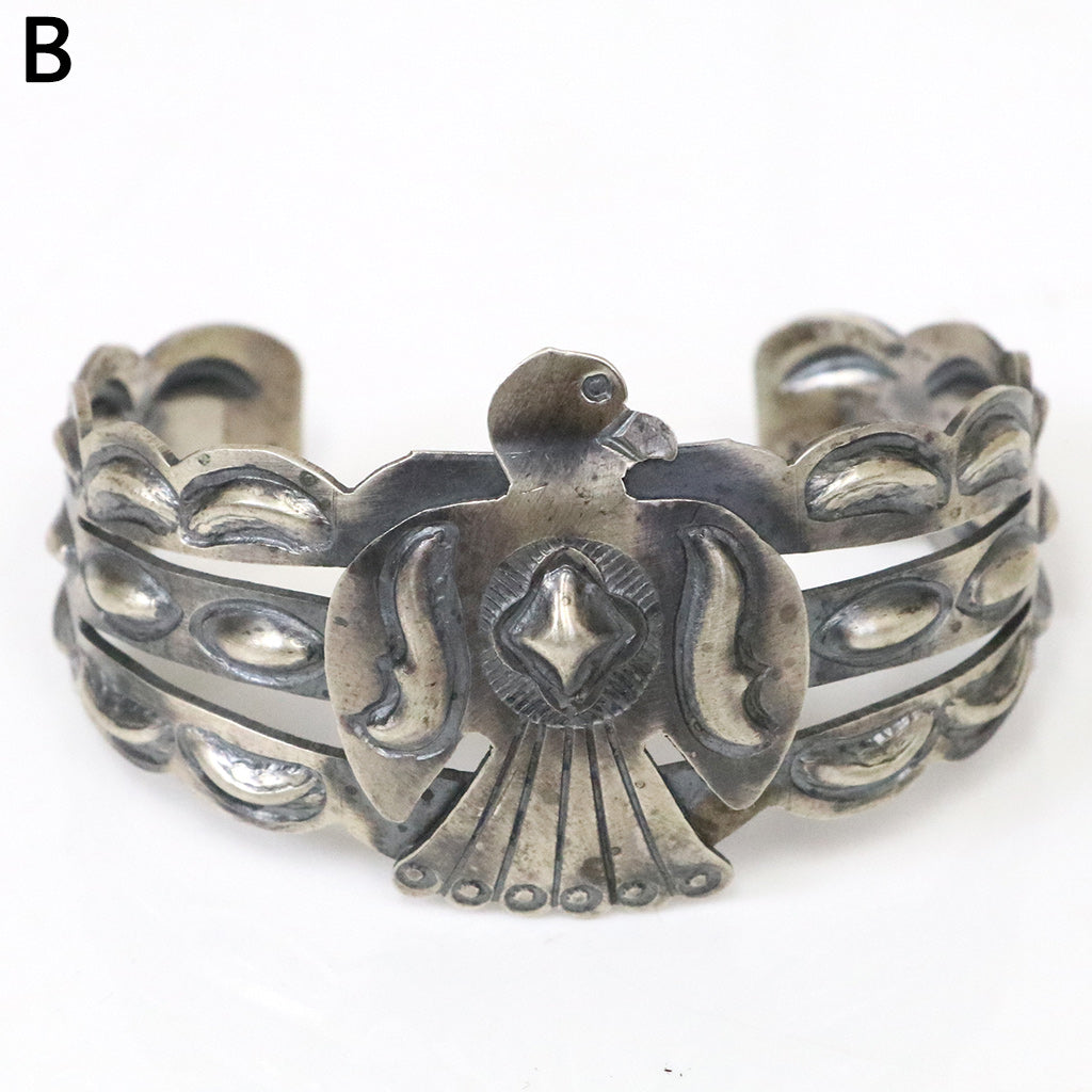 Indian Jewelry : Navajo Tim Yazzie Thunderbird Bangle