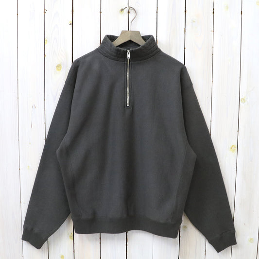 Kaptain Sunshine : Zipper High Neck Pullover (FADE BLACK)