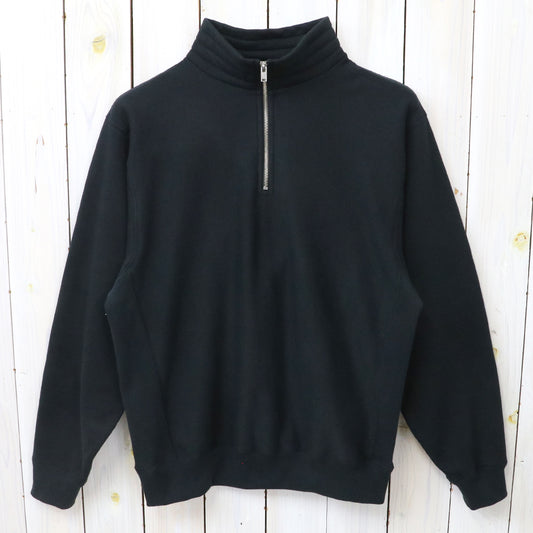 Kaptain Sunshine : Suvin Sweat Halfzip P/O (BLACK)