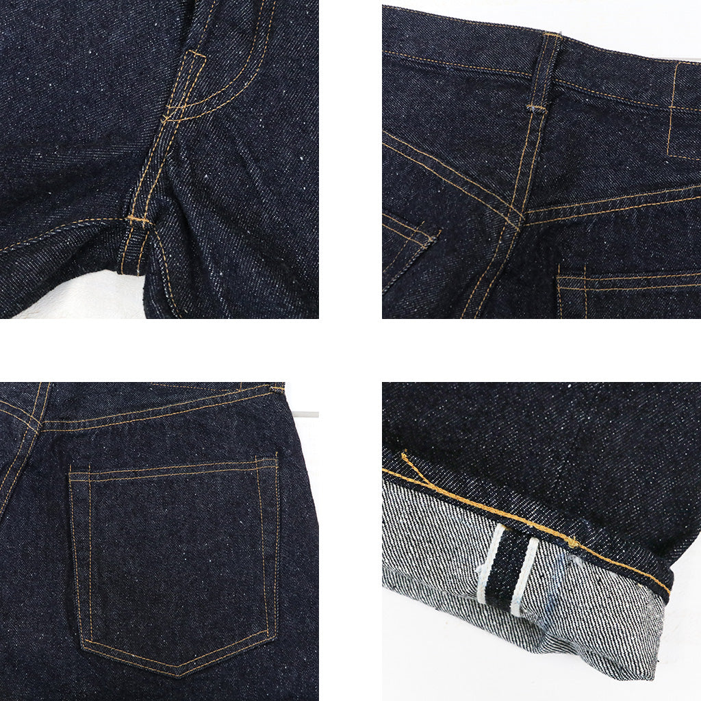 Kaptain Sunshine : 5P Straight Denim Pants (INDIGO ONE WASH) (KSBS205DZ)