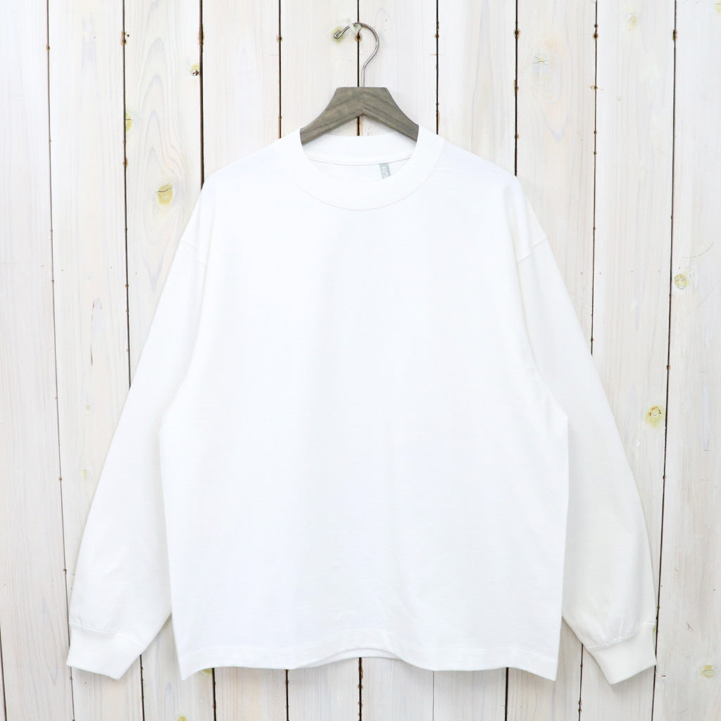 Kaptain Sunshine『Suvin Supima Tube L/S Tee Heavy』(WHITE