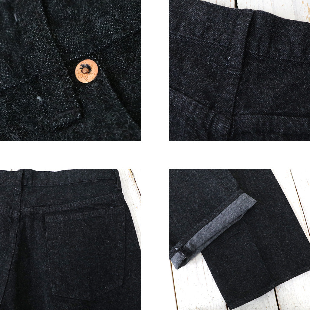 Kaptain Sunshine『Skate Shoecut Denim Pants』(BLACK ONE WASH)
