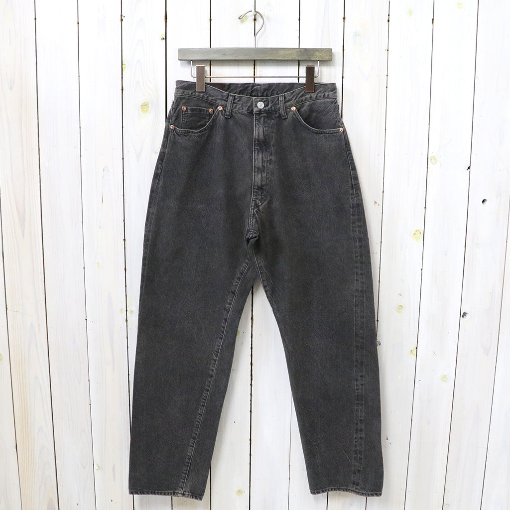 Kaptain Sunshine『5P Zipper Front Denim Pants』(BLACK VINTAGE WASH)