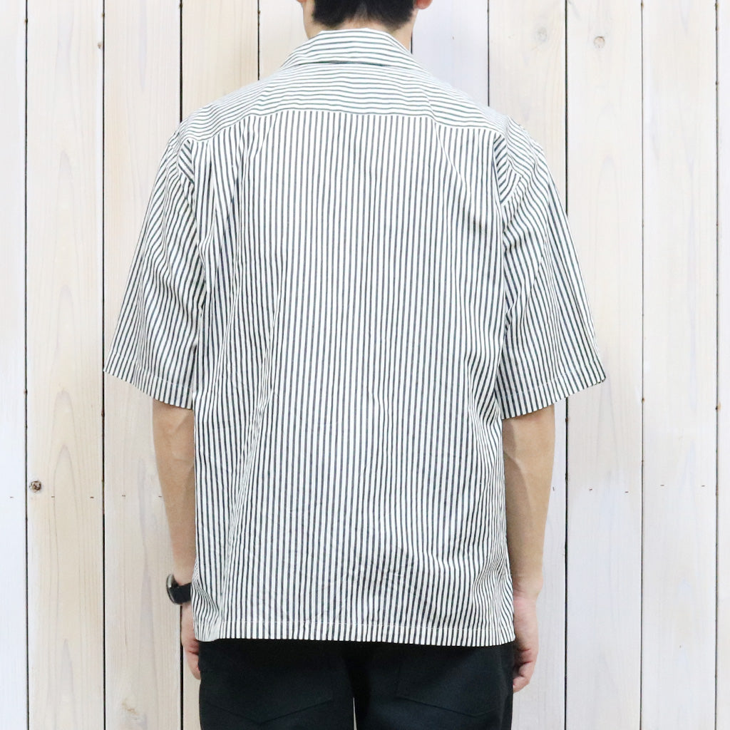 Kaptain Sunshine『Short Sleeve Open Collar Shirt』(Hickory Stripe)