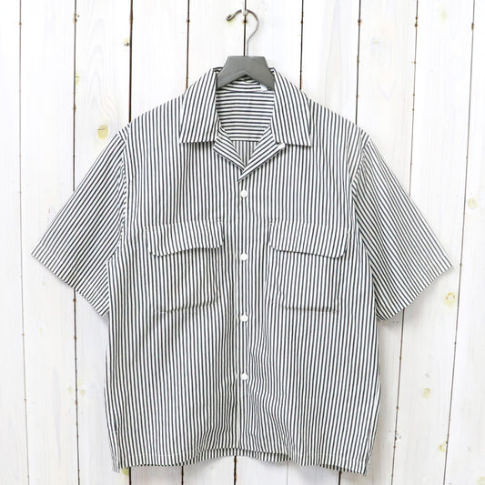 Kaptain Sunshine『Short Sleeve Open Collar Shirt』(Hickory Stripe)