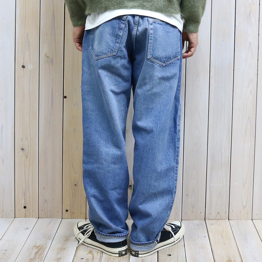 Kaptain Sunshine : 5P Zipper Front Denim Pants (INDIGO VINTAGE WASH)