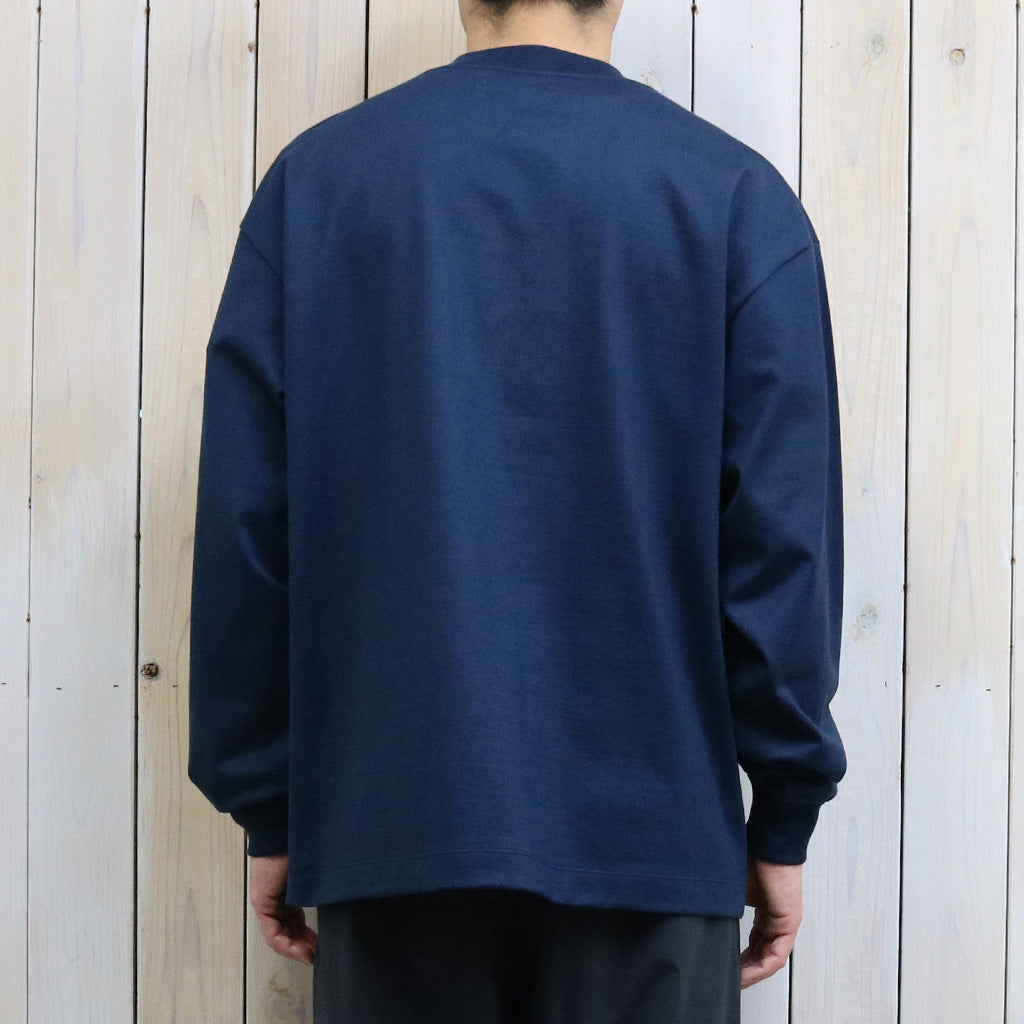 Kaptain Sunshine : Suvin Supima Tube L/S Tee Heavy (STEEL NAVY)