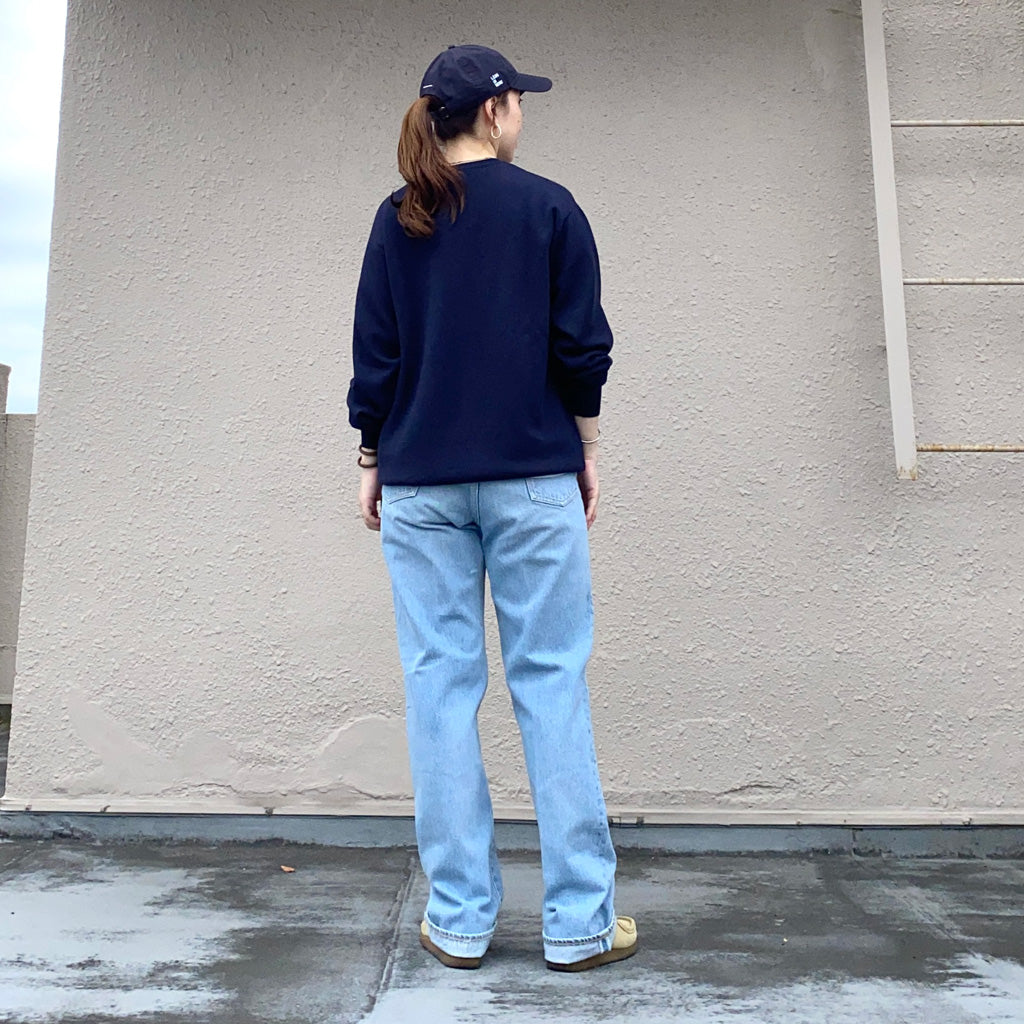 Kaptain Sunshine : Skate Shoecut Denim Pants (INDIGO VINTAGE WASH)(2025SS)