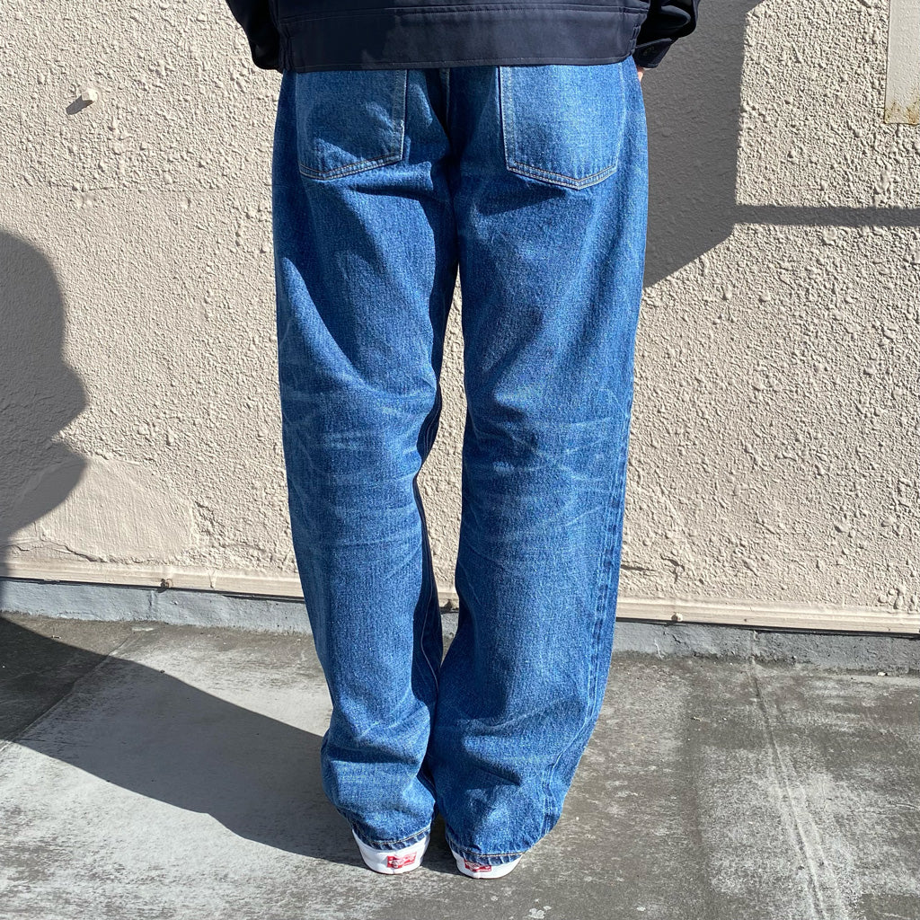 Kaptain Sunshine : 1930 Straight Denim Pants (INDIGO VINTAGE WASH)