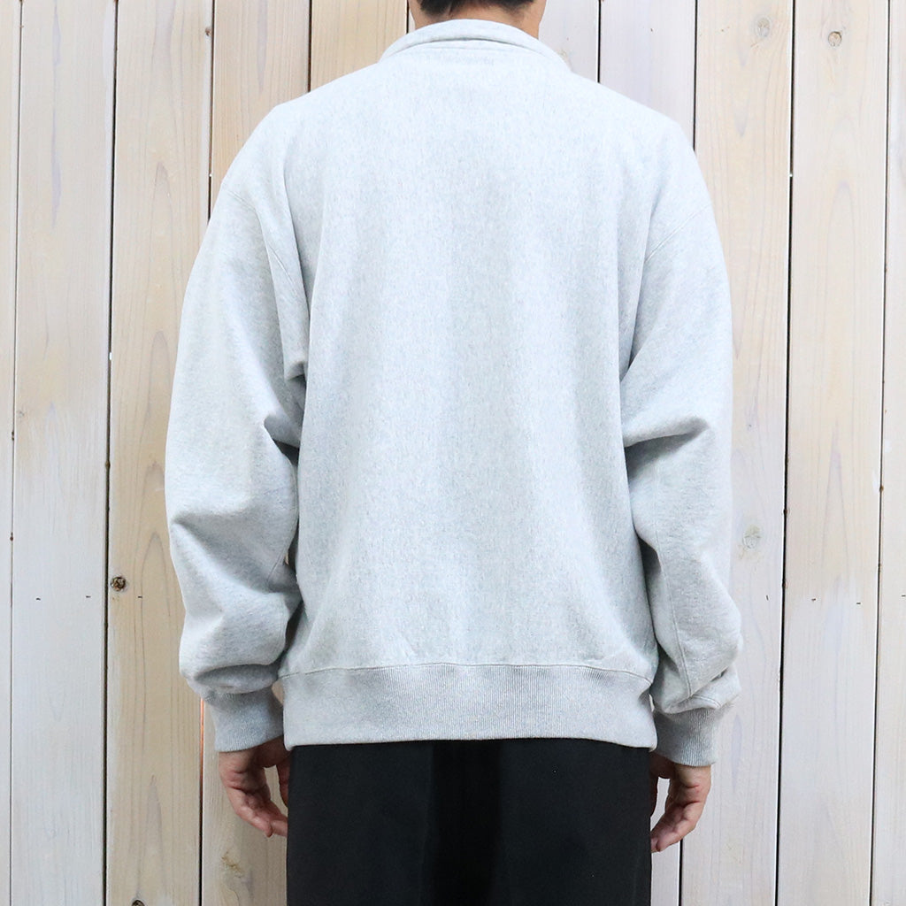 Kaptain Sunshine : Zipper High Neck Pullover (FEATHER GREY)