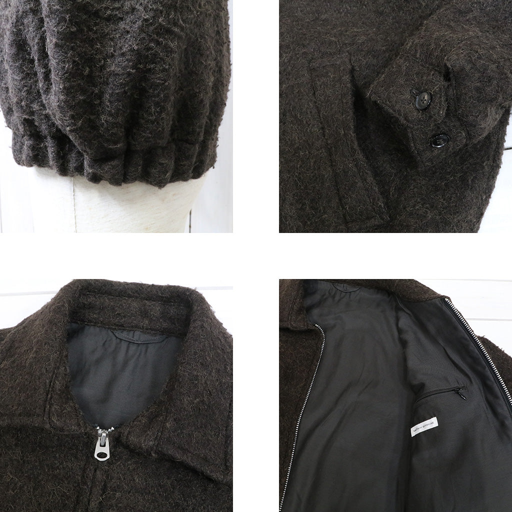 Kaptain Sunshine : Napping Wool Zip Blouson (TOP BROWN)