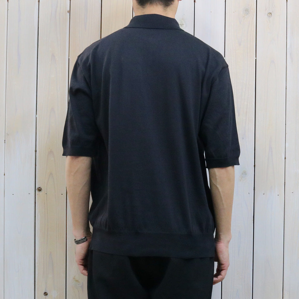 【SALE30%OFF】Kaptain Sunshine : Cotton Knit Poloshirt (DARK NAVY)