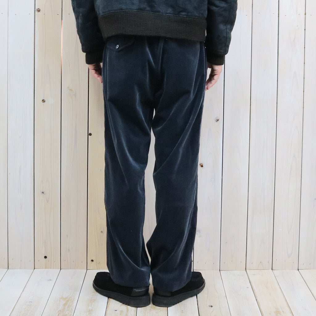 Kaptain Sunshine : Cotton Corduroy Easy Trousers (NAVY)