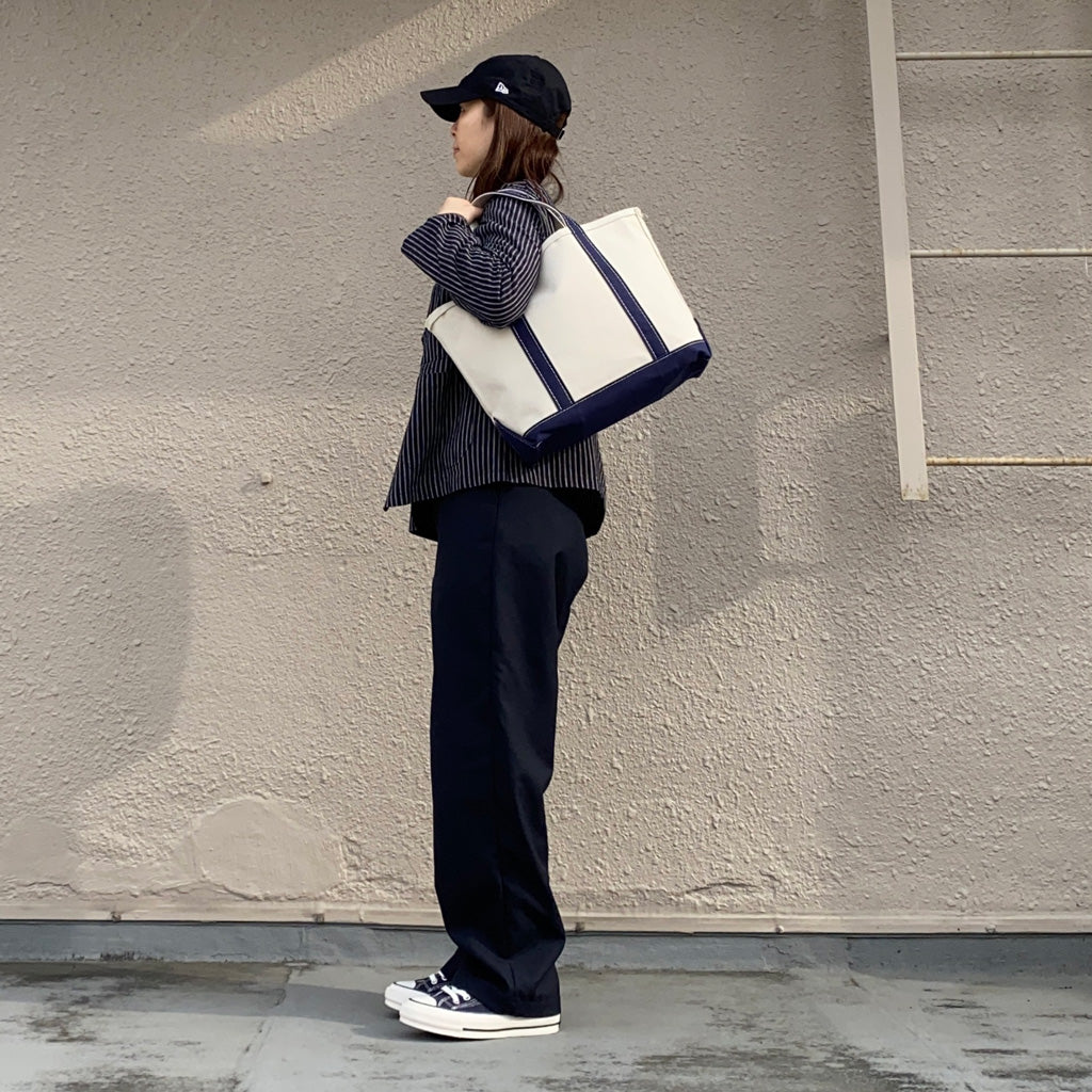 L.L.Bean『Boat & Tote Bag-Open Top(Medium)』(Blue Trim)