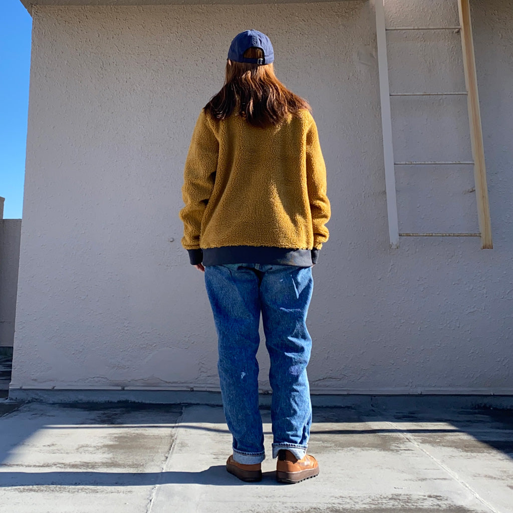 L.L.Bean『Sherpa Fleece Jacket』(Antique Gold/Carbon Navy)