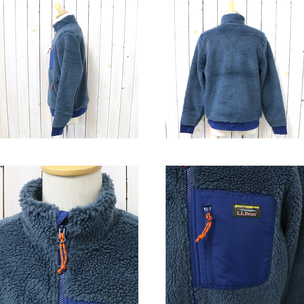 L.L.Bean『Sherpa Fleece Jacket』(Storm Blue/Collegiate Blue)