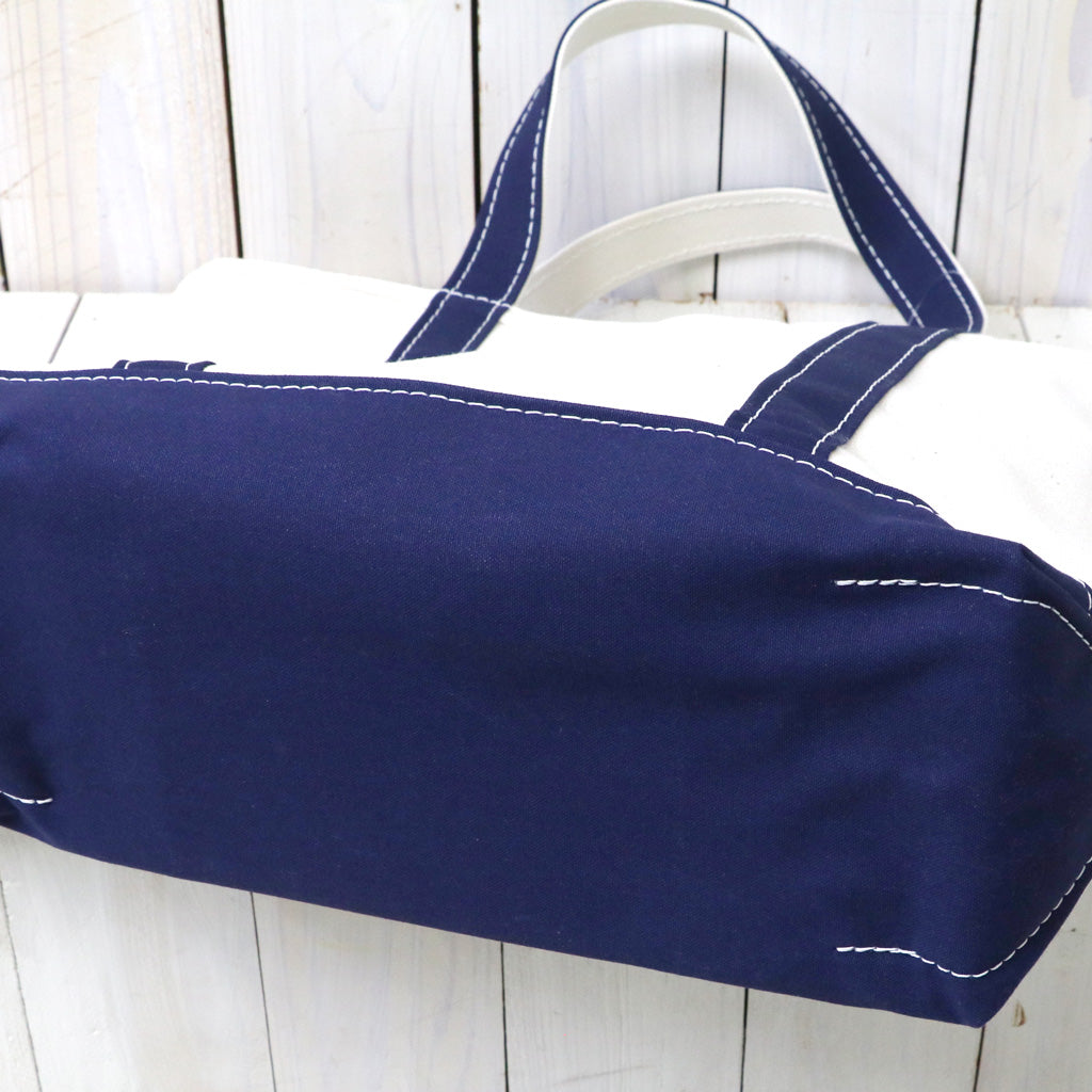 L.L.Bean : Boat & Tote Bag-Zip Top(Medium) (Blue)