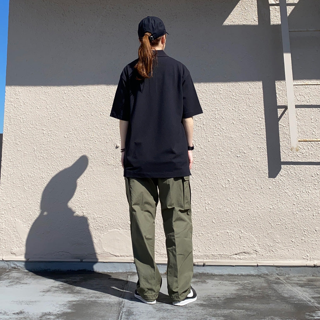 LACOSTE『オーバーサイズ ポロシャツ』(BLACK)