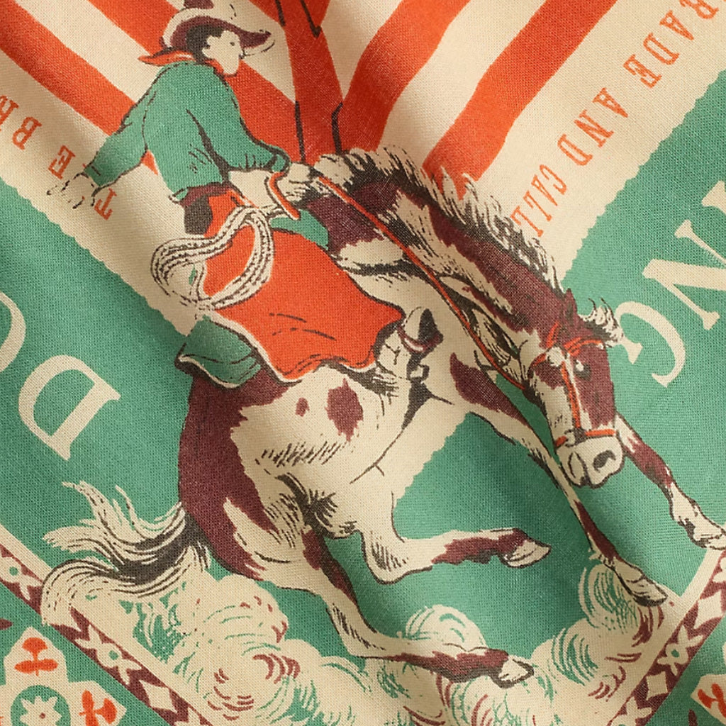 Double RL : WESTERN PRINT COTTON BANDANA