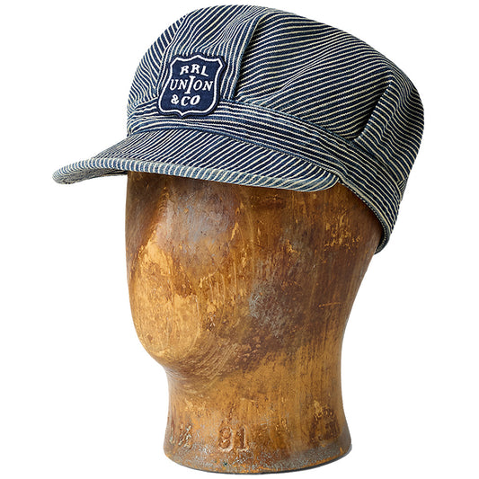 Double RL : STRIPED PIQUE RAILMAN CAP