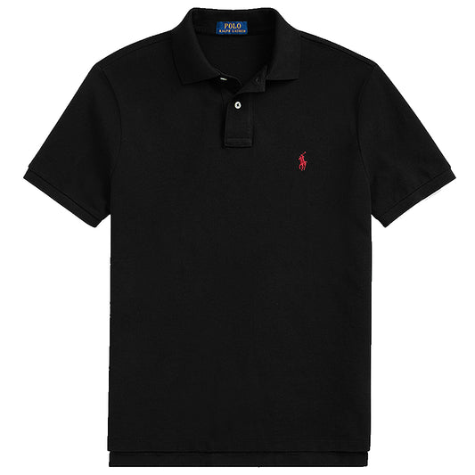 POLO RALPH LAUREN『カスタム スリム フィット メッシュ ポロシャツ』(BLACK)