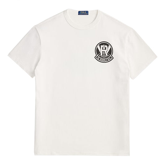 POLO RALPH LAUREN : リラックスフィット ヘビーウェイト グラフィック Tシャツ (WHITE)