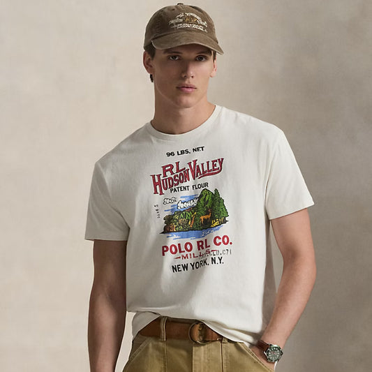 POLO RALPH LAUREN : カスタムスリムフィット シーズナル グラフィック Tシャツ (NEVIS)