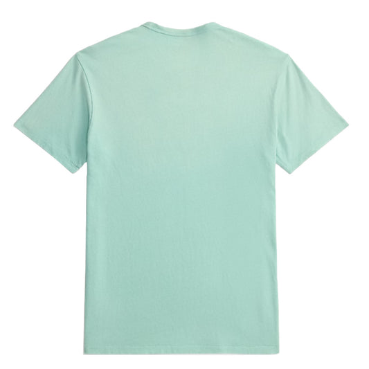 Double RL : COTTON HEMP GRAPHIC T-SHIRT (FADED TURQUOISE)